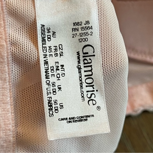 Glamorise 56DD Pink MagicLift Front Close Support Bra 1200 - Picture 8 of 8